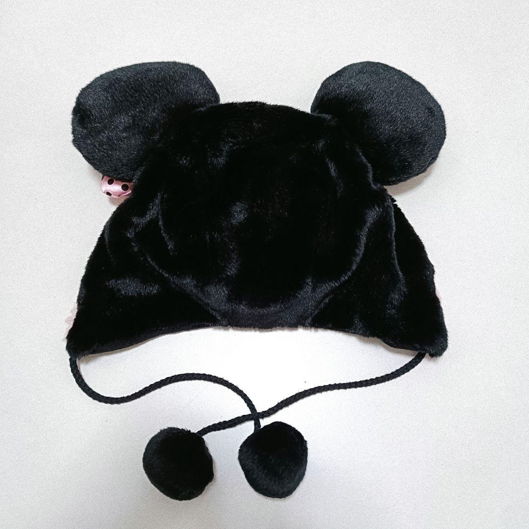 ディズニー ファンキャップ ミニーちゃん 黒 ピンク - メルカリ