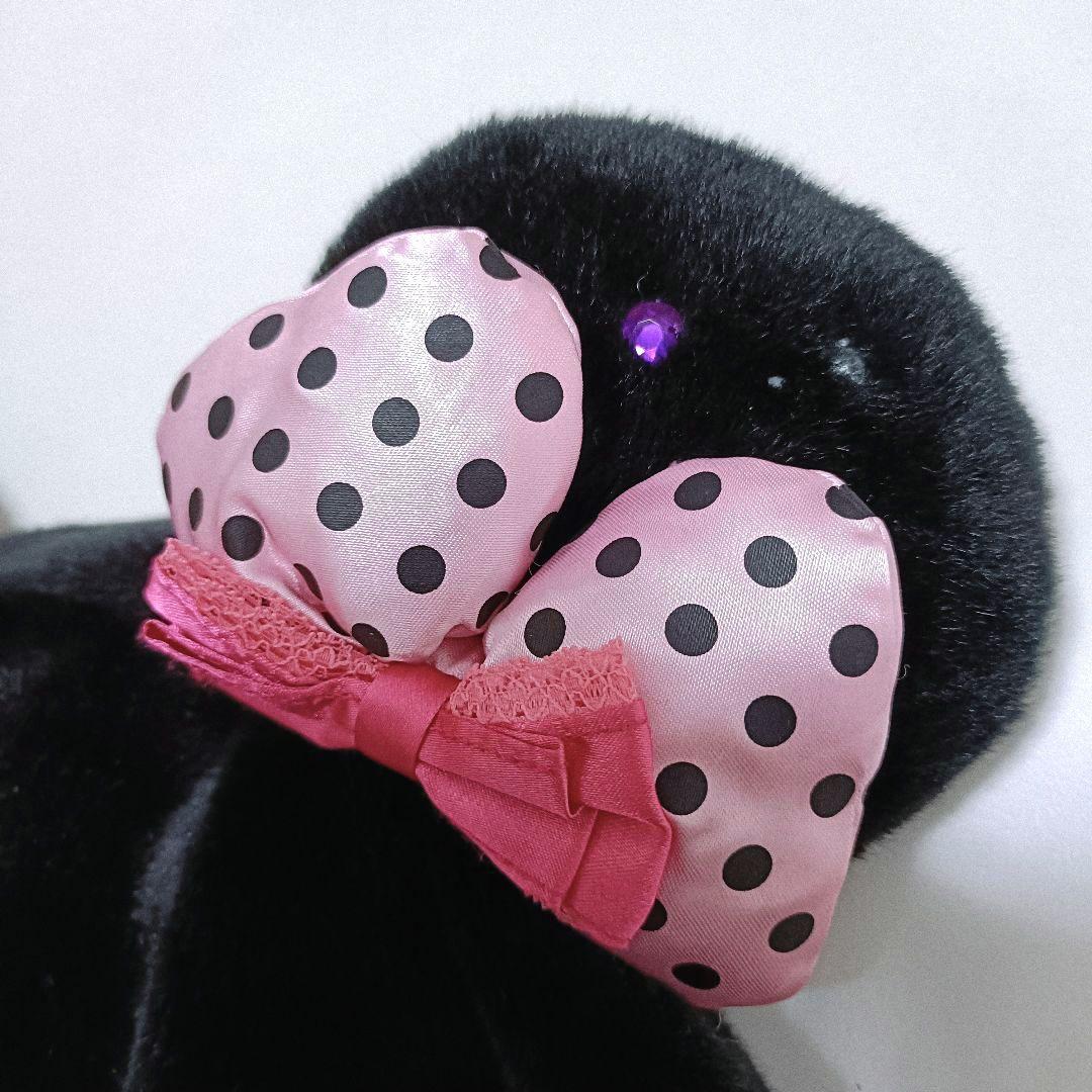 ディズニー ファンキャップ ミニーちゃん 黒 ピンク - メルカリ