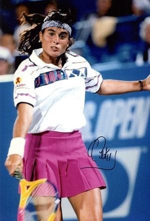 女子テニス　チャンピオン　ガブリエラ・サバティーニ 　直筆サイン入りフォト ガブリエラ・サバティーニ(忘れてほしくない名プレーヤー) | おやじ