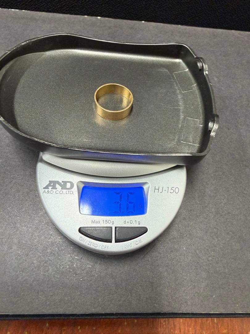 K18 平打ちリング 3.6g 約11号