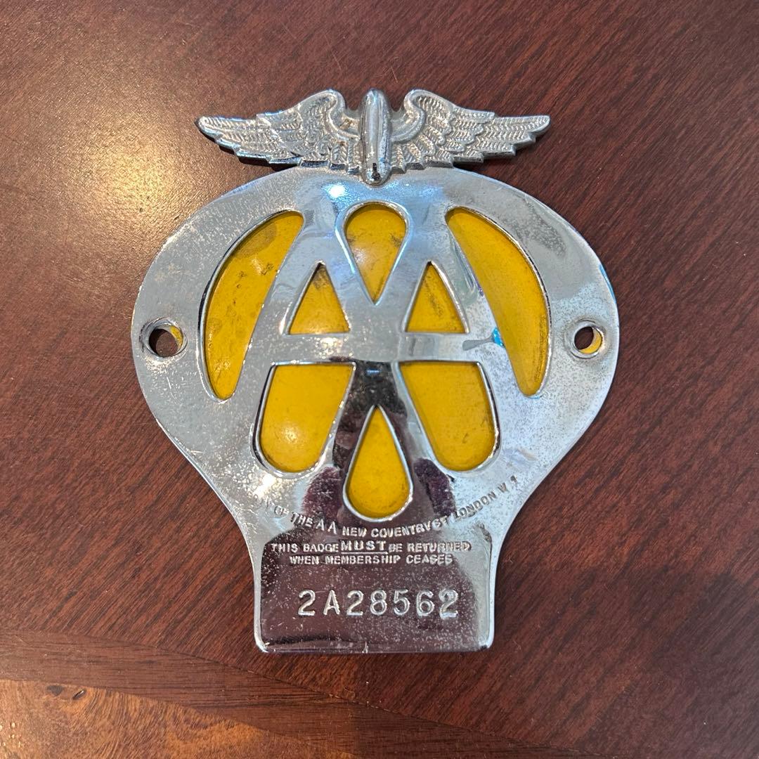 当時物 英国 AA 会員用グリルバッジ 1957年BMC MINI ローバーミニ