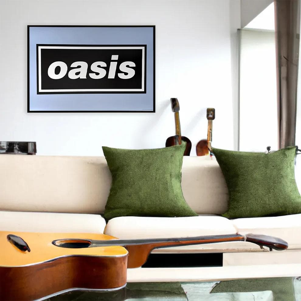 オアシス　ロゴ特大ポスター　新品　正規品　oasis uk rock