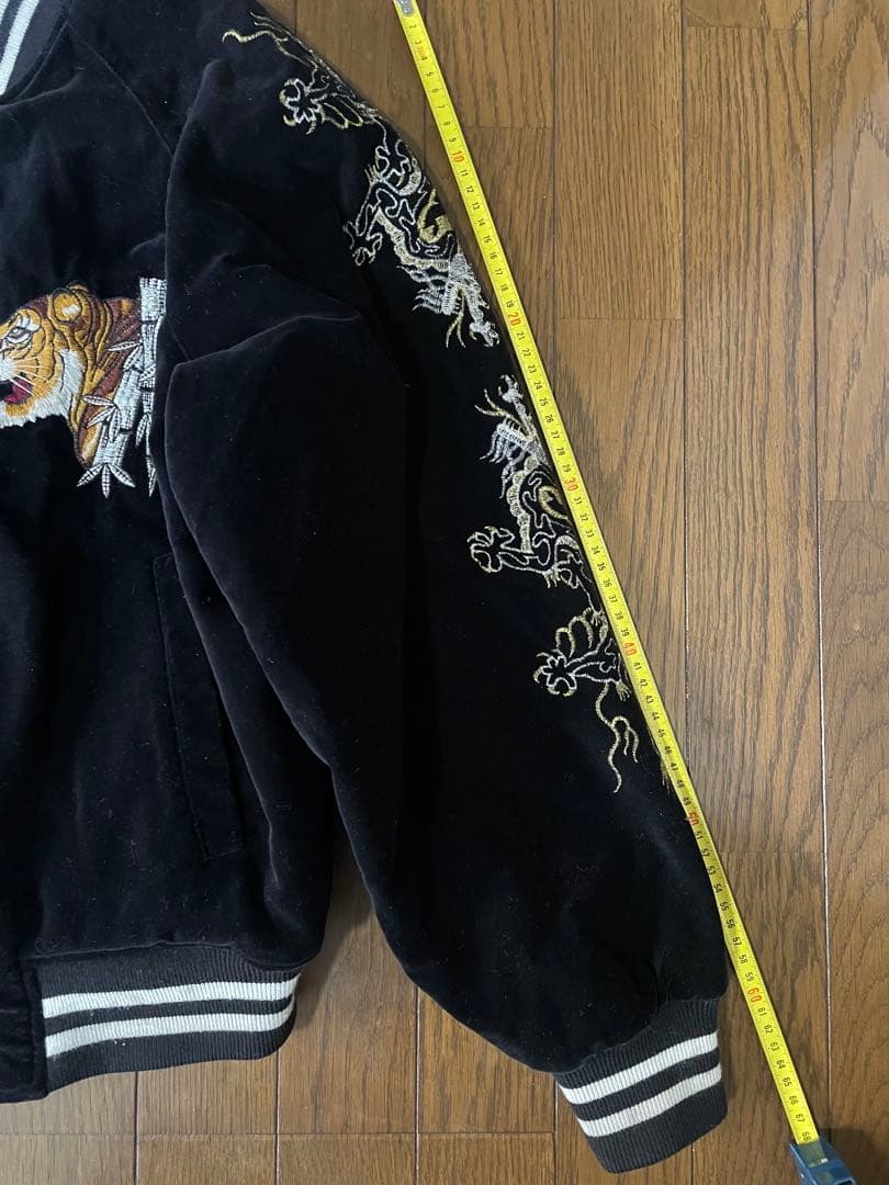 hoshihimeスカジャン 虎ドラゴン刺繍 - メルカリ