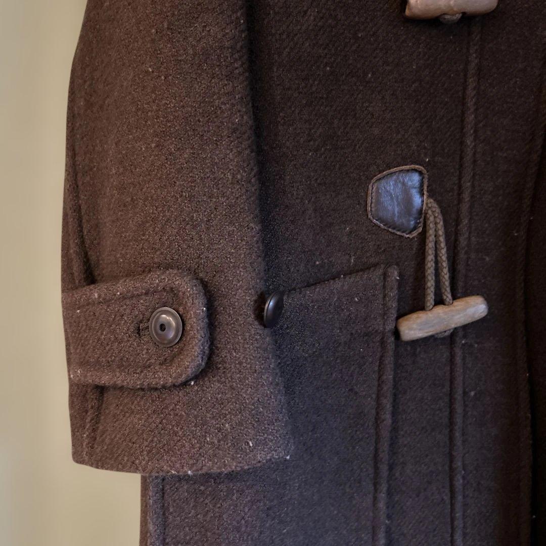 ミナペルホネン ダークブラウン ダッフルコート フード付き - メルカリ