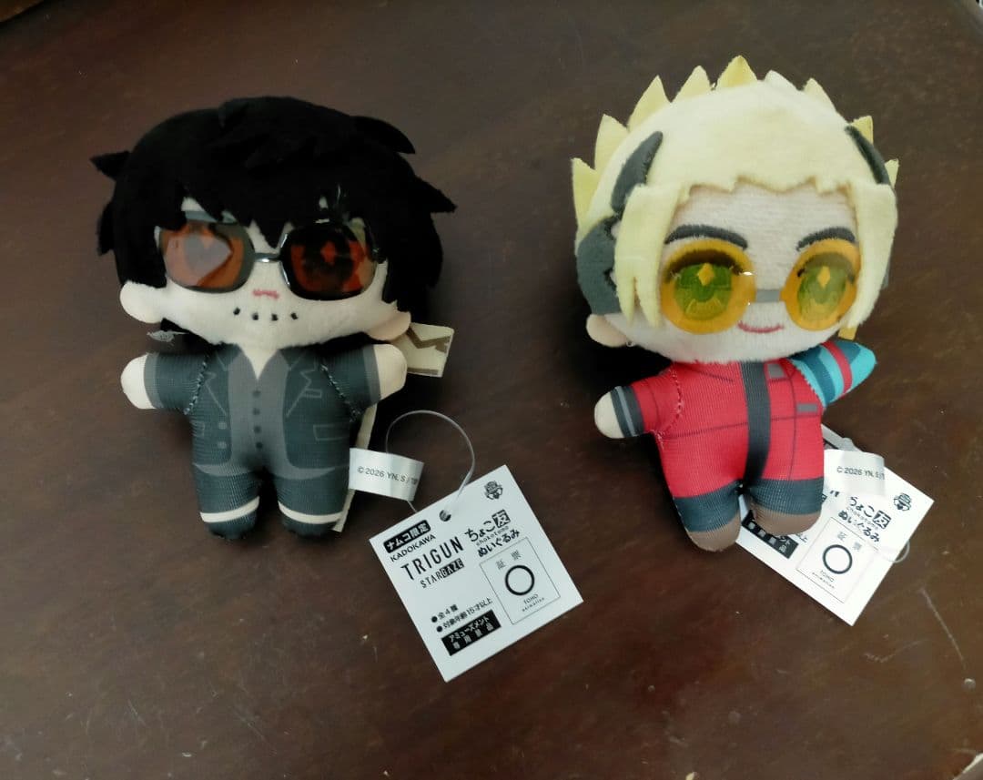 TRIGUN STARGAZE ちょこ友ぬいぐるみ ヴァッシュ ウルフウッド - メルカリ