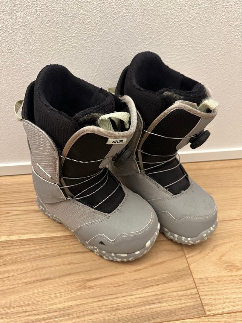 burton boaキッズ22cm 子ども用スノーボードブーツ グレー