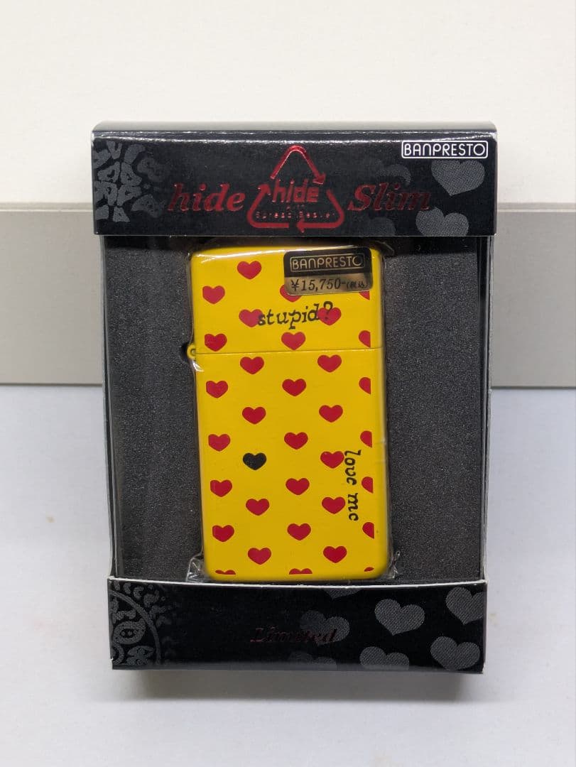 hide　イエローハート　ジッポー　スリム　未使用品　ZIPPO