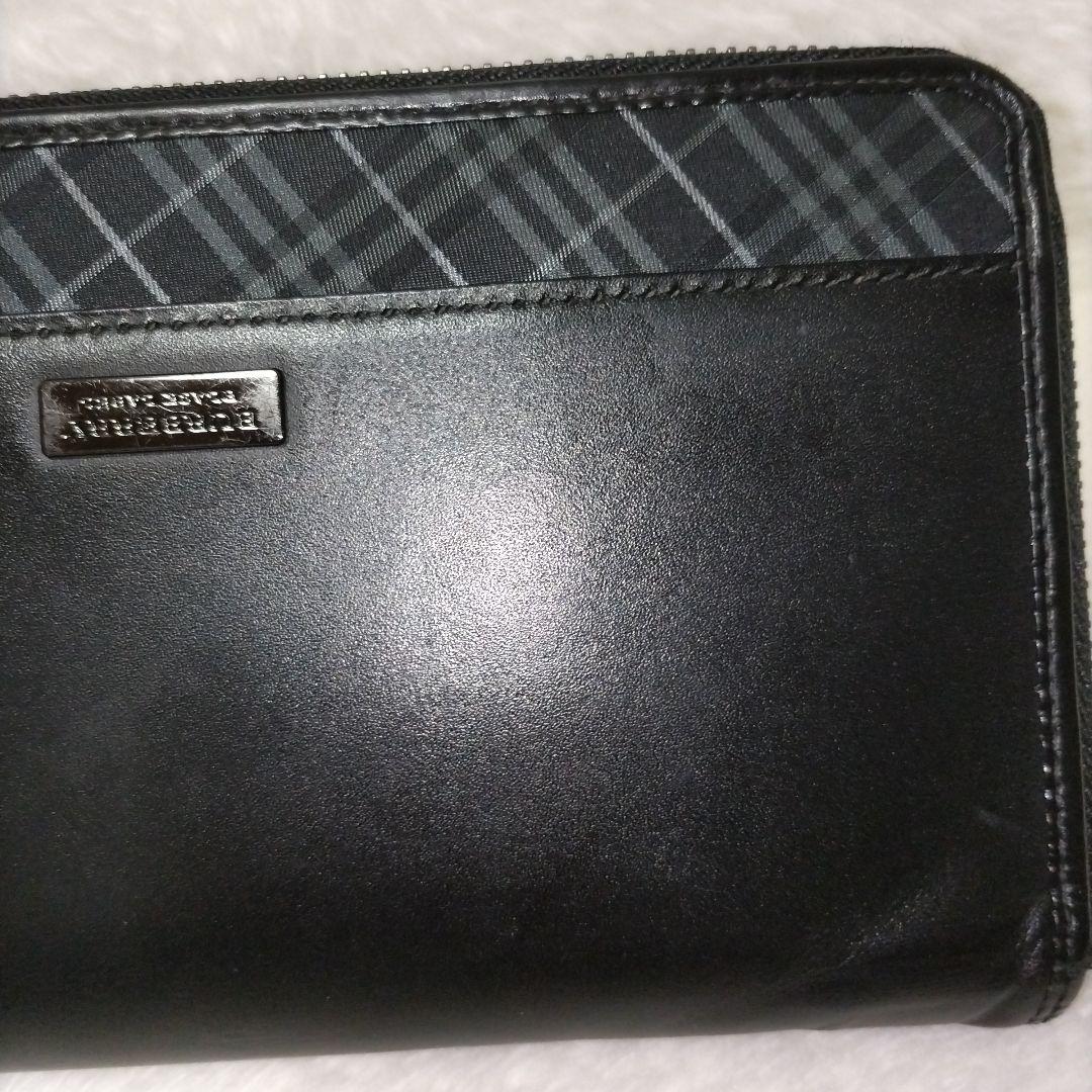 美品】バーバリーブラックレーベル ノバチェック ロゴ オーガナイザー