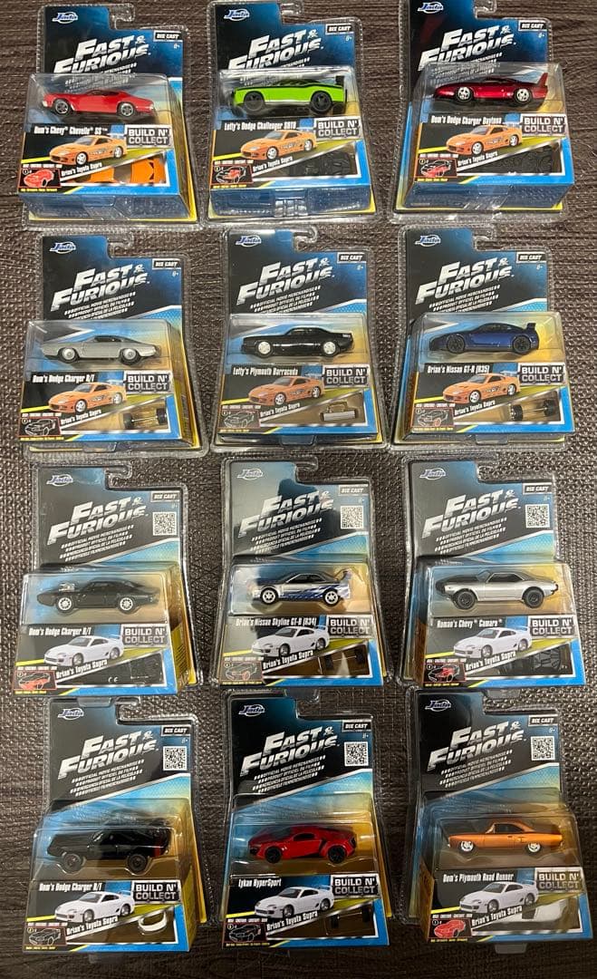 Jada FAST&FURIOUS BUILD IN COLLECT 12台 Jada Build N' Collect Brian's Toyota Supra! Fast & Furious - YouTube