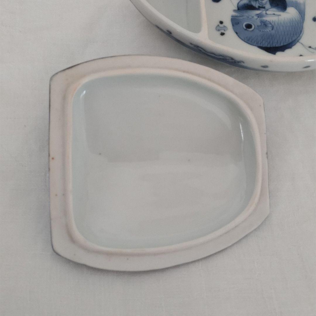 ユニークな珍しい 古伊万里 恵比寿様図 骨董 アンティーク 美術品