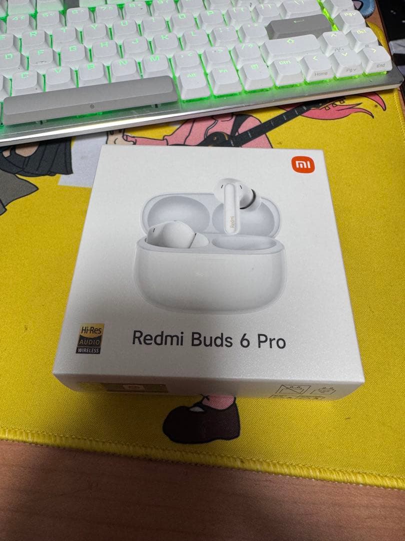 Xiaomi Redmi Buds 6 Pro ホワイト 新品未開封 REDMI Buds 6 Pro』レビュー、圧倒的な音質、AIノイキャン対応マイク