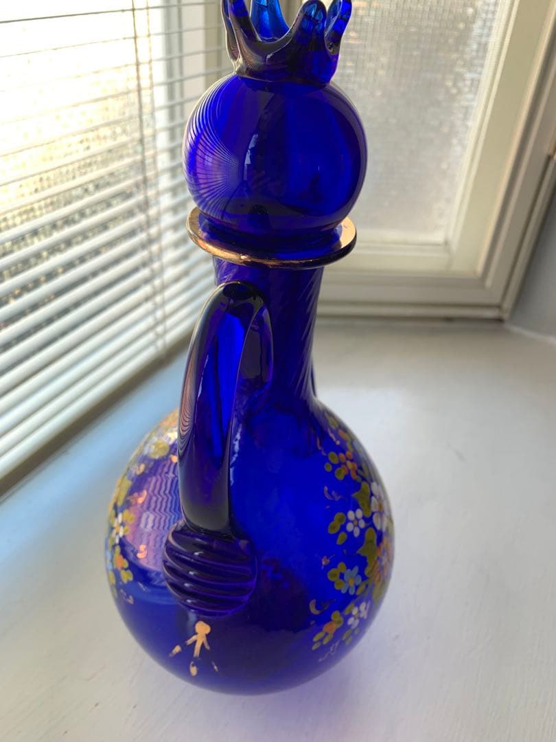 ペルシャ瑠璃ガラス 水差し ポット 古美術