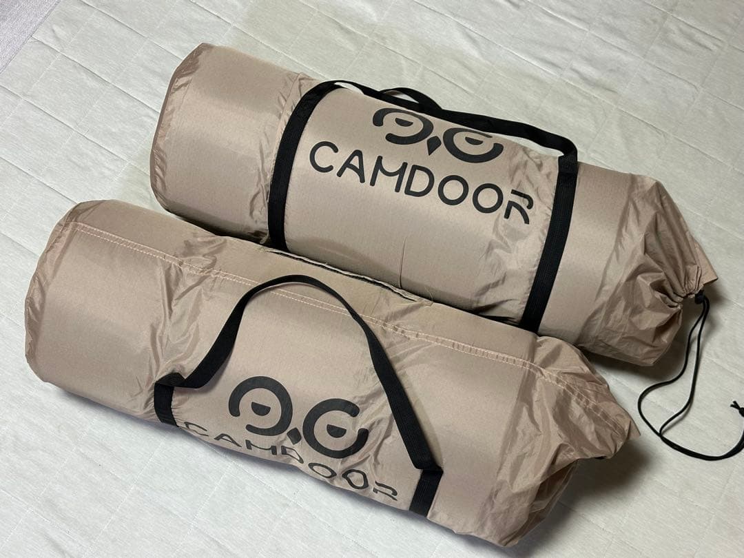 CAMDOOR インフレーターマット 2個セット キャンプマット 10CM、インフレータマット、ソロ キャンプ | Camdoor
