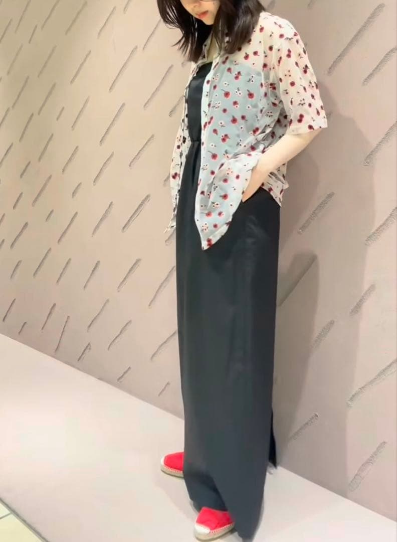 6(ROKU)＞ ナイロン チュール エンブロイダリー シャツ - メルカリ