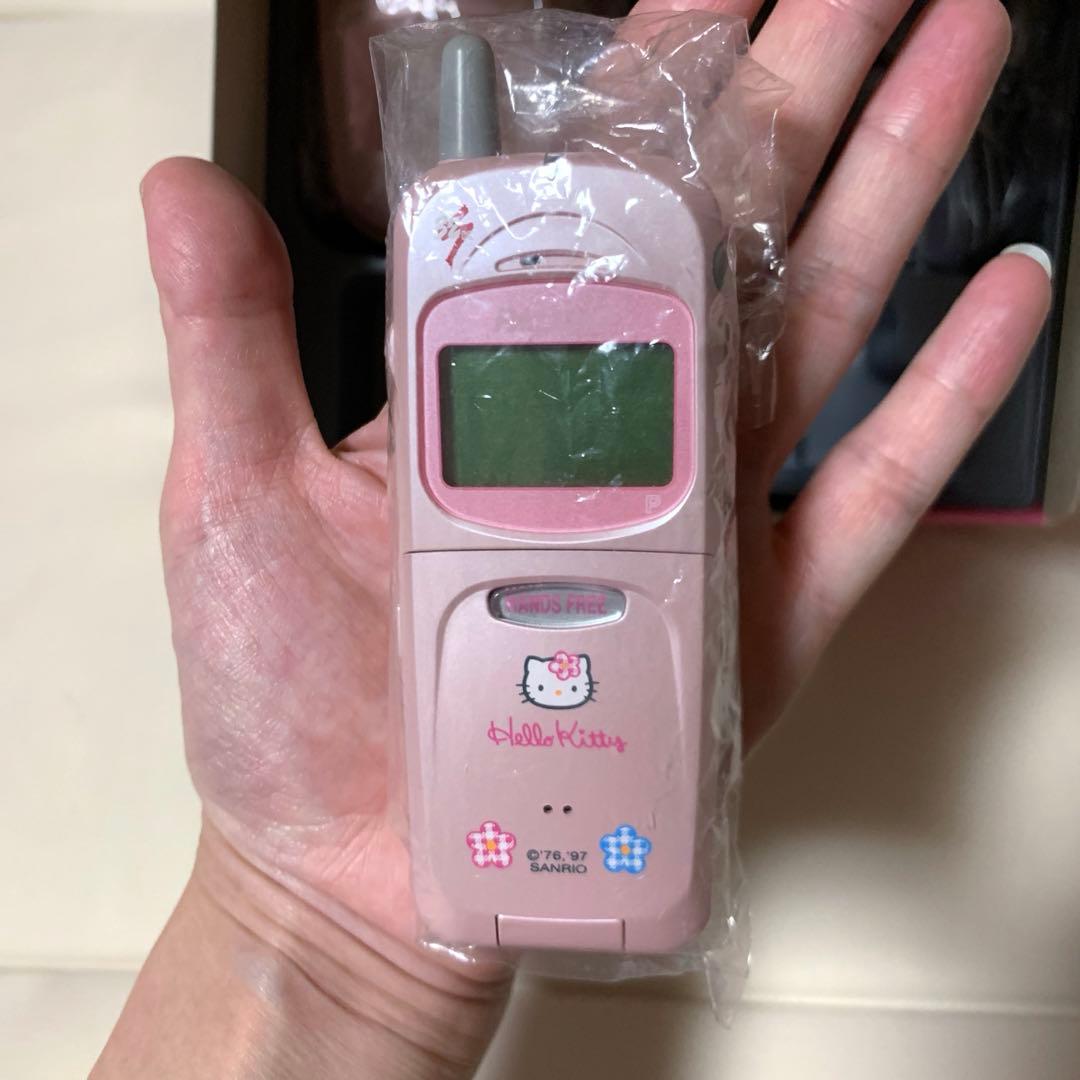 PHS キティ 本体 パルディオ 313p 32K ハローキティ PHS レトロ レア パルディ313P - メルカリ