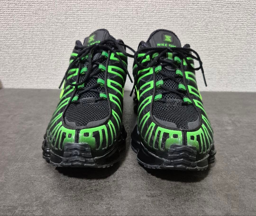 箱付き美品】NIKE SHOX TL ブラック グリーン 26cm - メルカリ