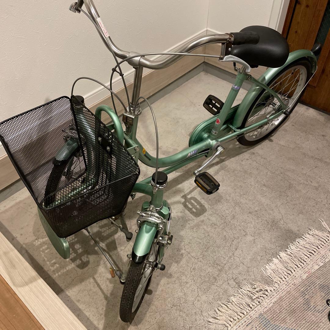 希少車◾️ブリヂストン ミンナ 前2輪後1輪 大人用3輪車