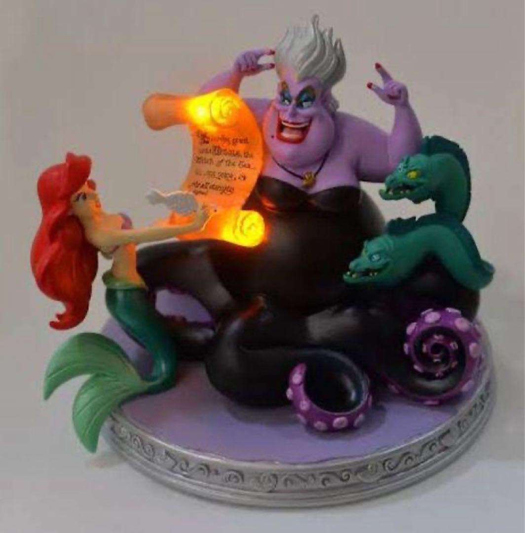 ディズニー　リトル・マーメイド アリエル、アースラ LEDライト フィギュア