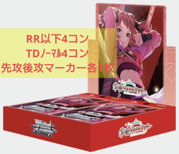 ヴァイスシュヴァルツ 学園アイドルマスター RR以下4コン B版 マーカー付き