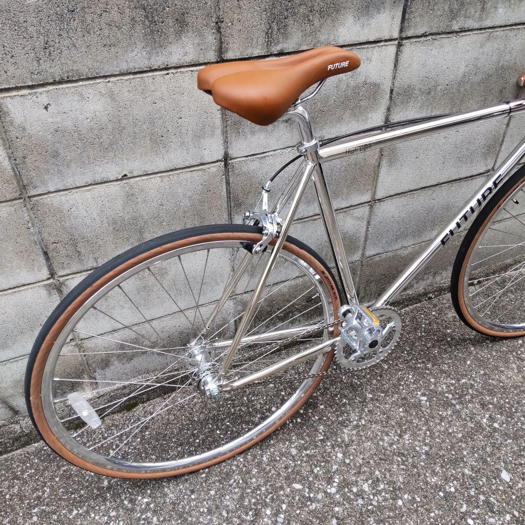 ピストバイク FUTURE The ONE クローム シルバー 自転車 - メルカリ