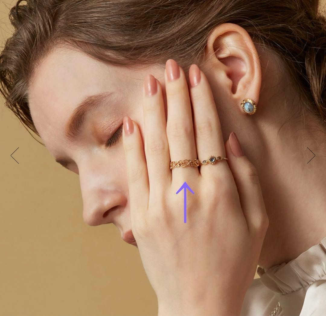 agete k10 オリーブモチーフ リング 11号 - メルカリ