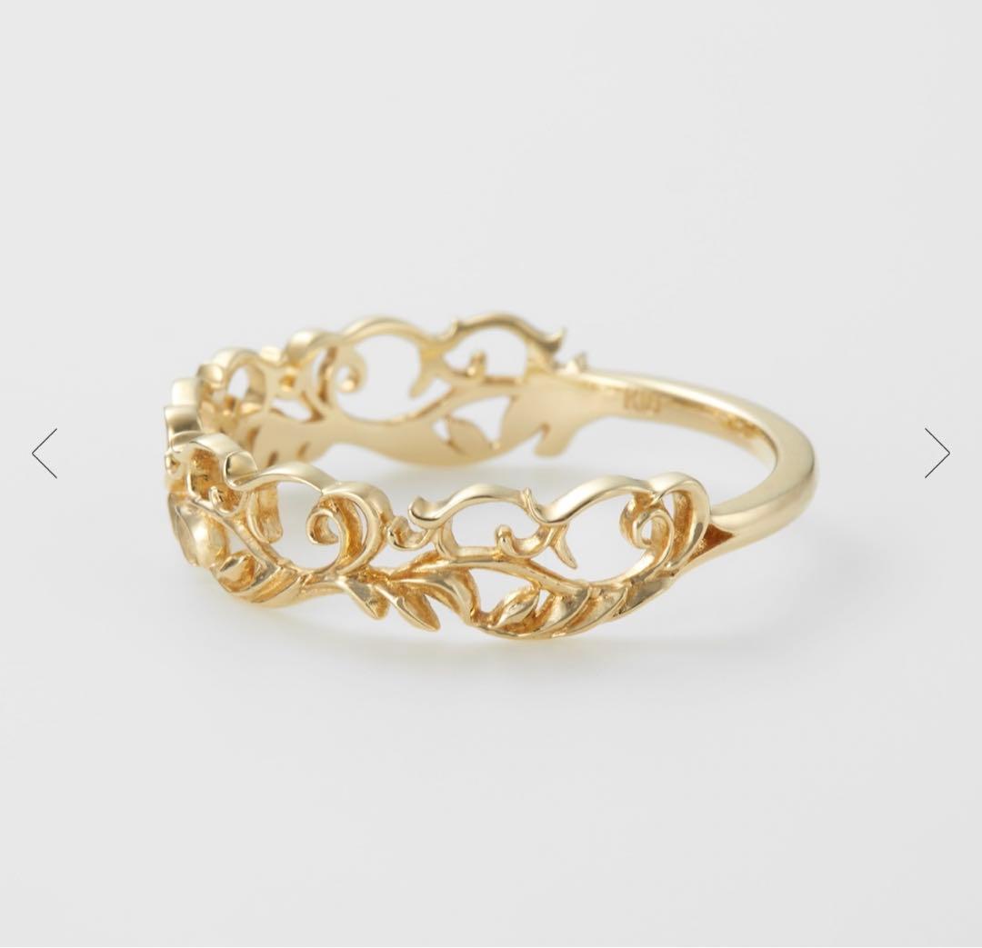 agete k10 オリーブモチーフ リング 11号 - メルカリ