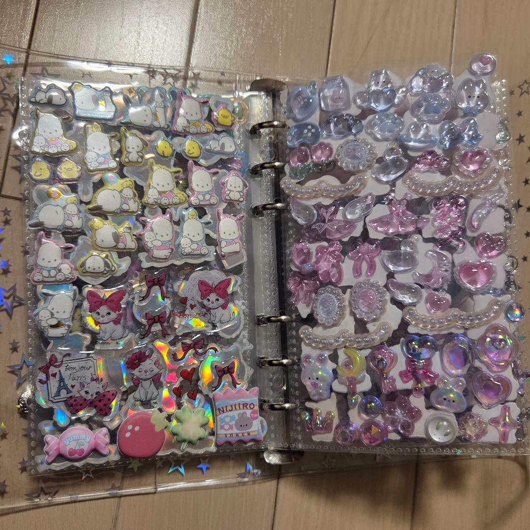 8割正規品 A6大きめシール帳 完成品 大盛り