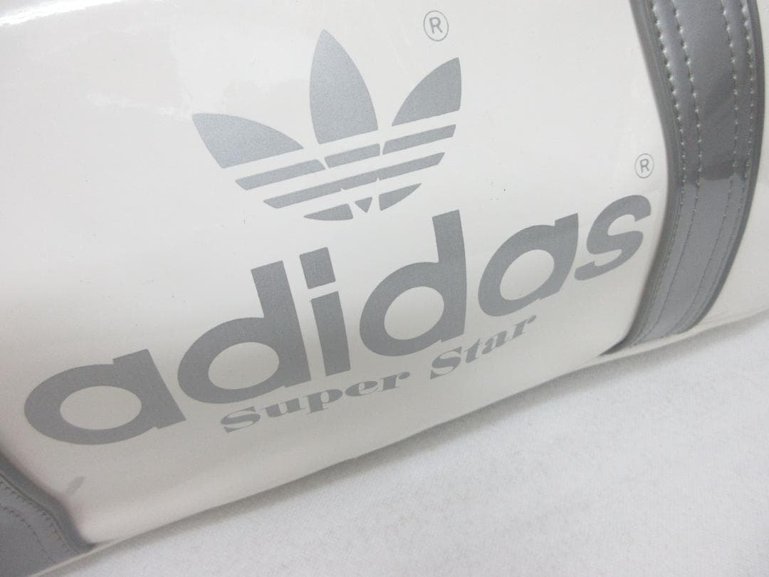 アディダス 80s スーパースター エナメル スポーツバッグ 白 ○①aの