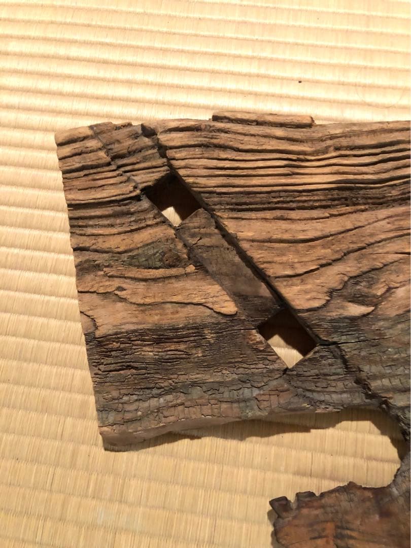 明治～昭和時代 水車板 敷板 花台 アンティーク 骨董品