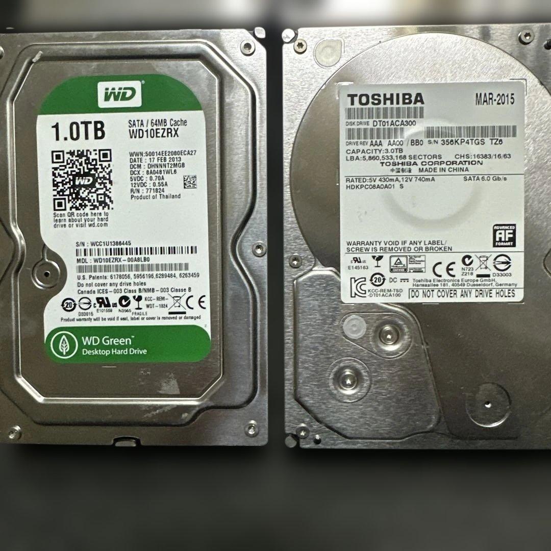 12点セット【ジャンク】3.5インチHDD/3TB*5+1TB *7 - メルカリ