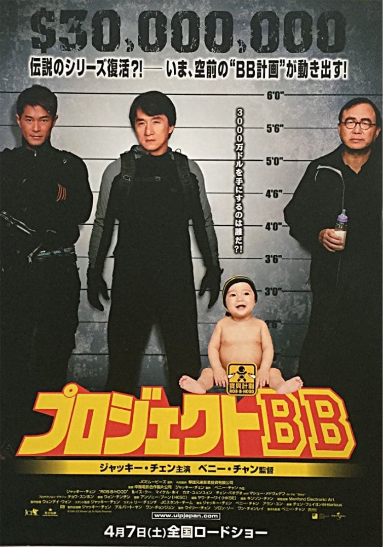 ジャッキー・チェン ／ 映画チラシ 6種6枚セット希少レア珍品お宝発見