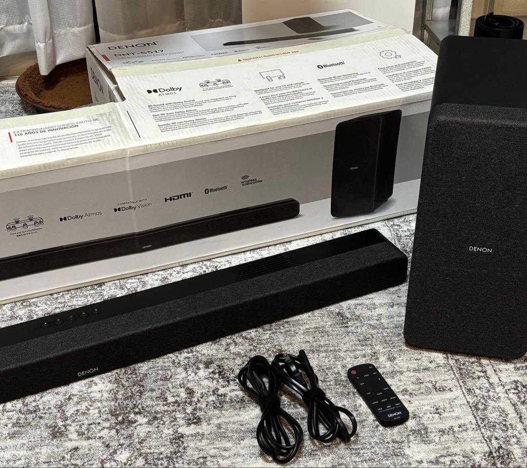 DENON DHT-S517 デノン サウンドバー DENON（デノン） DHT-S517K DENON ワイヤレスサブウーハー付き Dolby