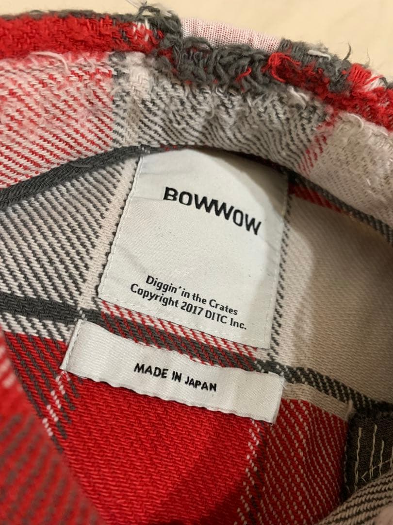 8*k様 BOWWOW 5周年リペアエイジングフランネルシャツ - メルカリ