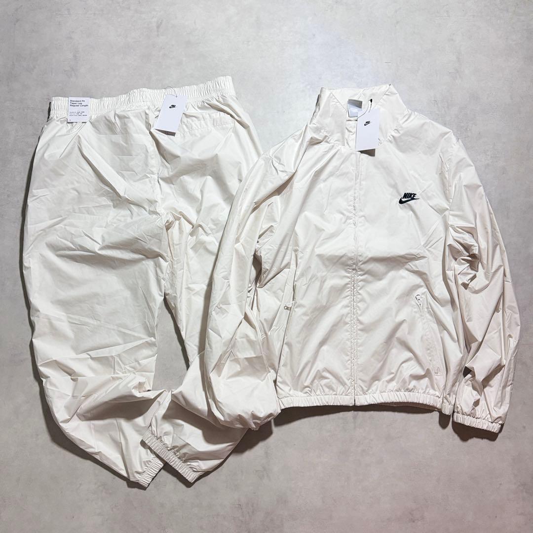 新品 XLsize ナイキ 上下セットアップ ナイロン ジャケット パンツ 白