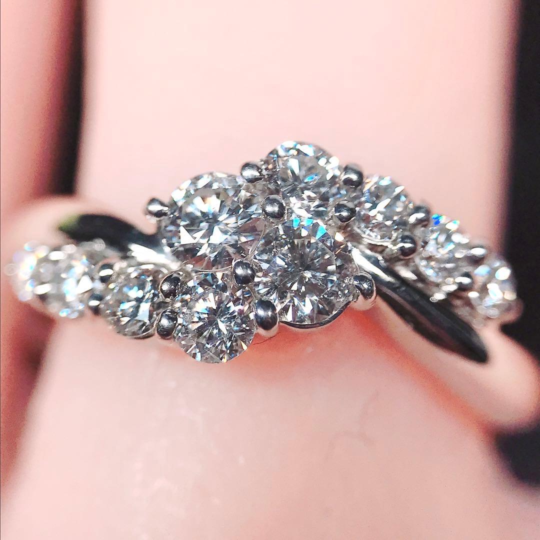 0.70ct SEIKO ダイヤモンドリング PT900 セイコージュエリー