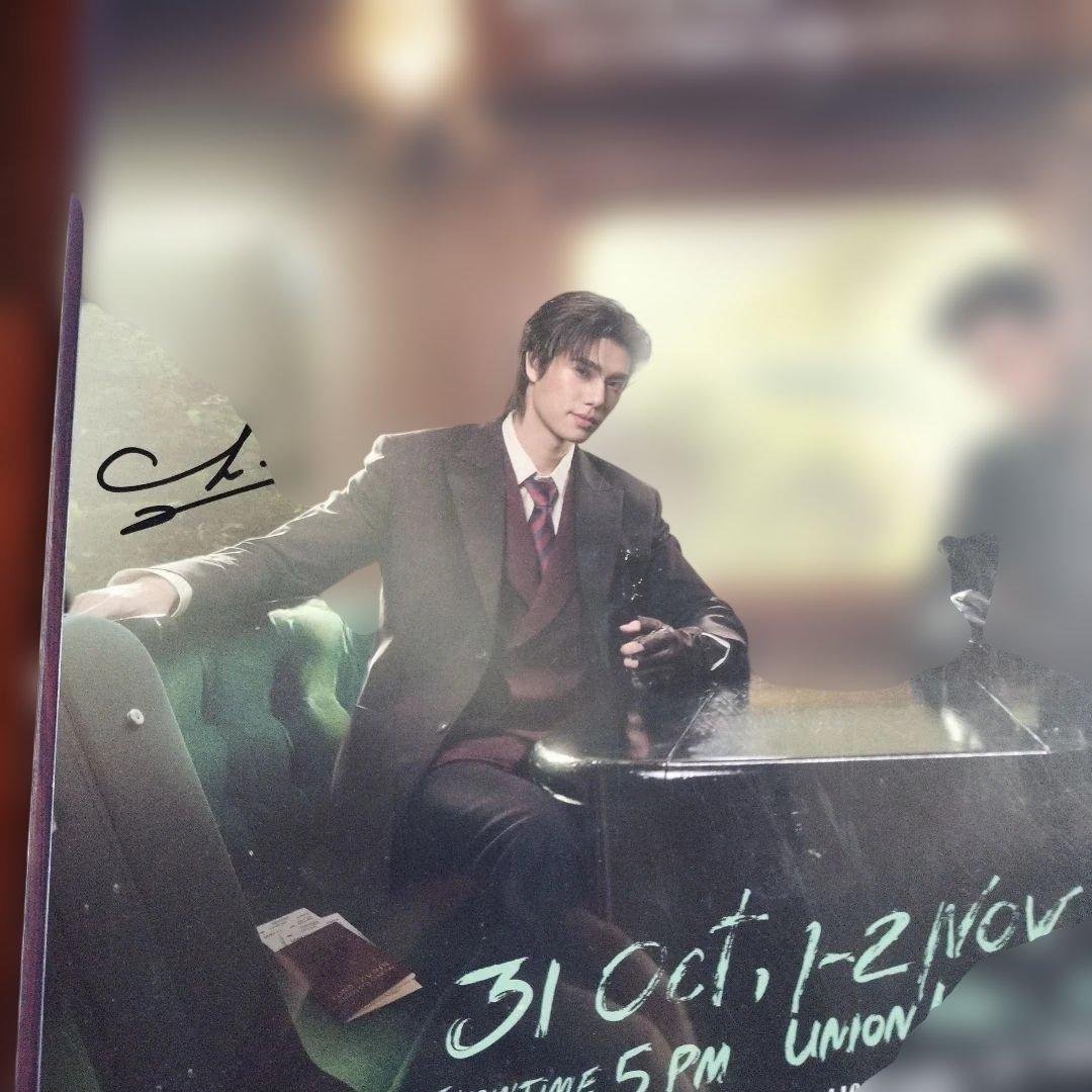 自筆サイン入り ポスター PondPhuwin FANCON ②-海外で買