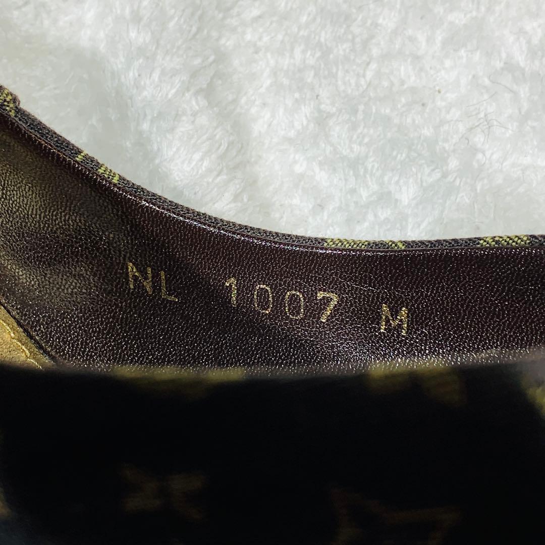 ⭐️ルイヴィトン パンプス モノグラム ベルトデザイン キャンバス、23.5cm