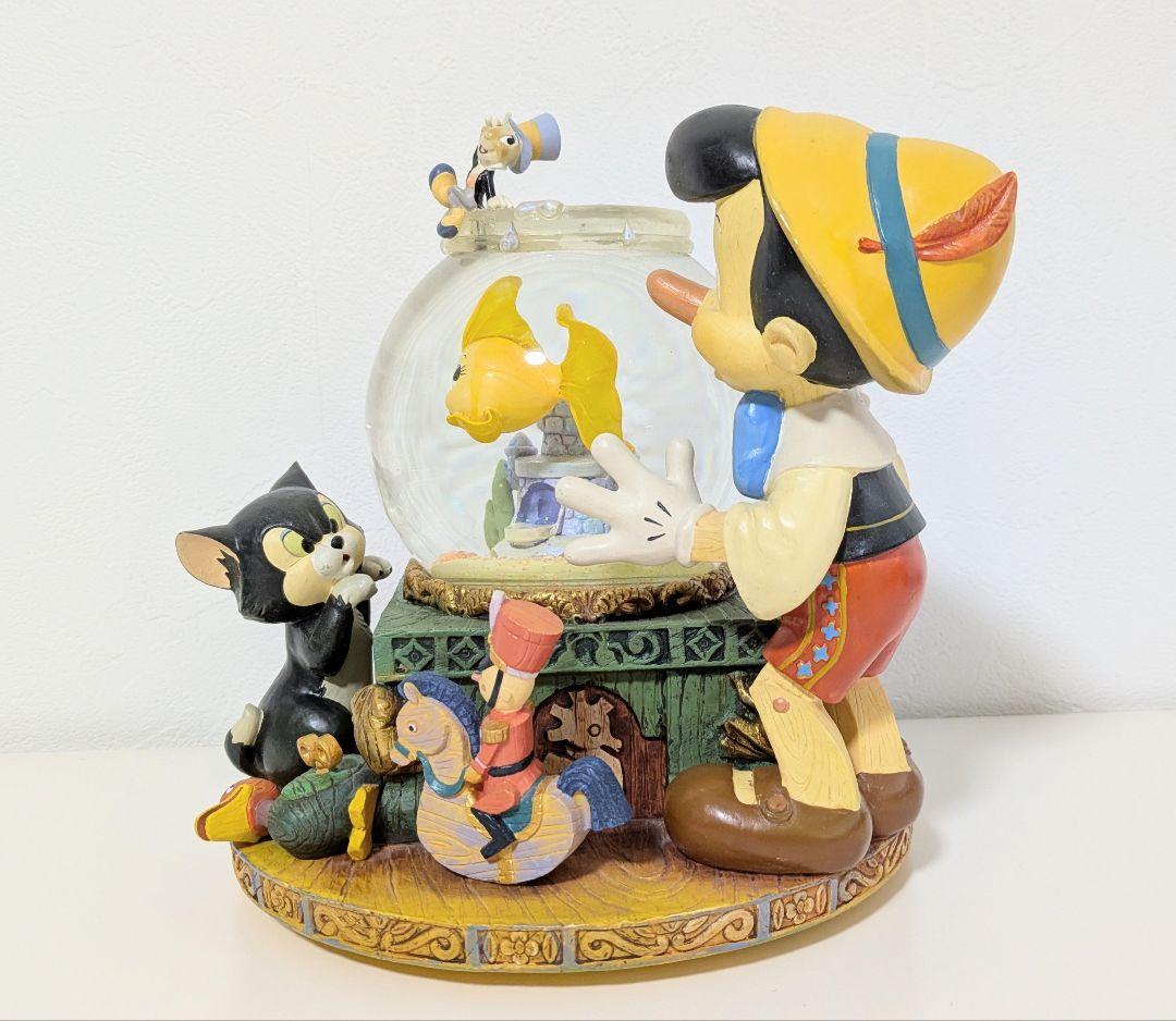 希少 ディズニー ピノキオ スノードーム オルゴール