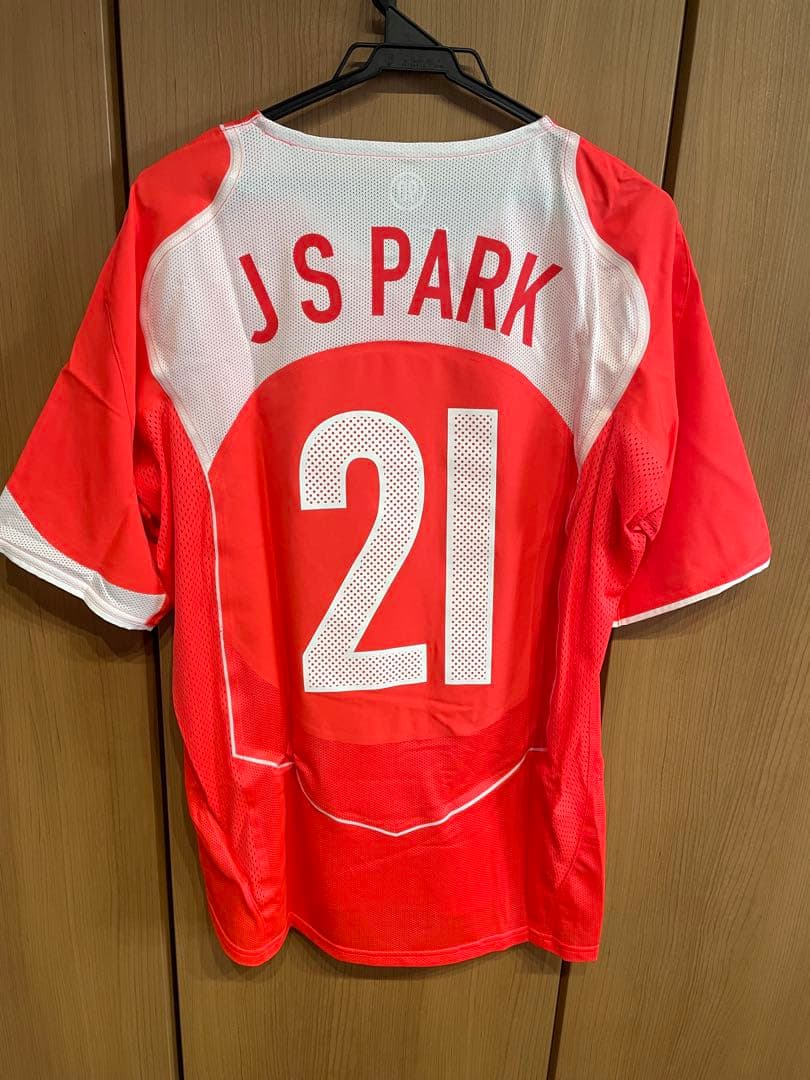 韓国代表 リイシュー ジャージー #21 パク・チソン XL - メルカリ 2004