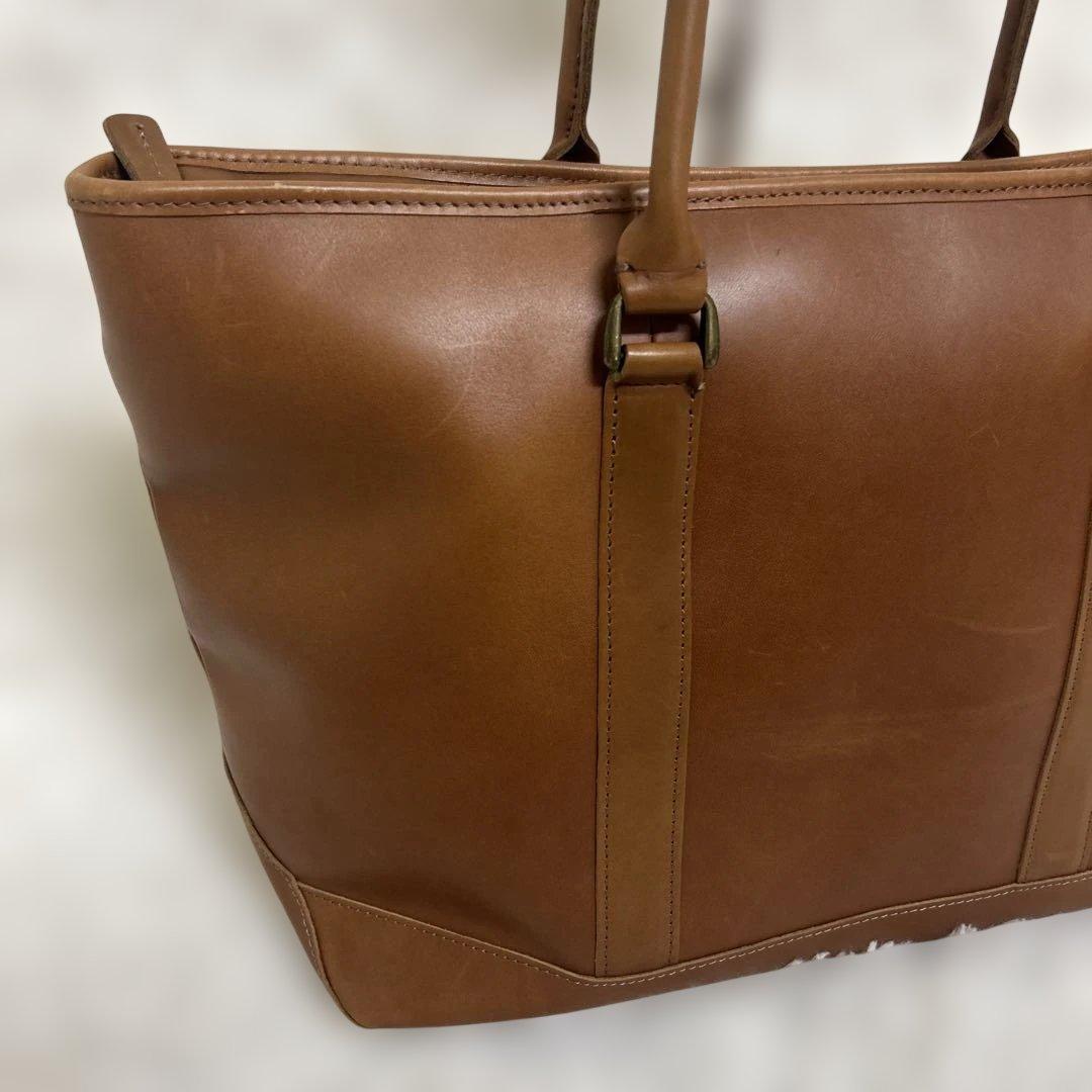 L.L.Bean レザートートバッグ 大 ヴィンテージ　内部総柄