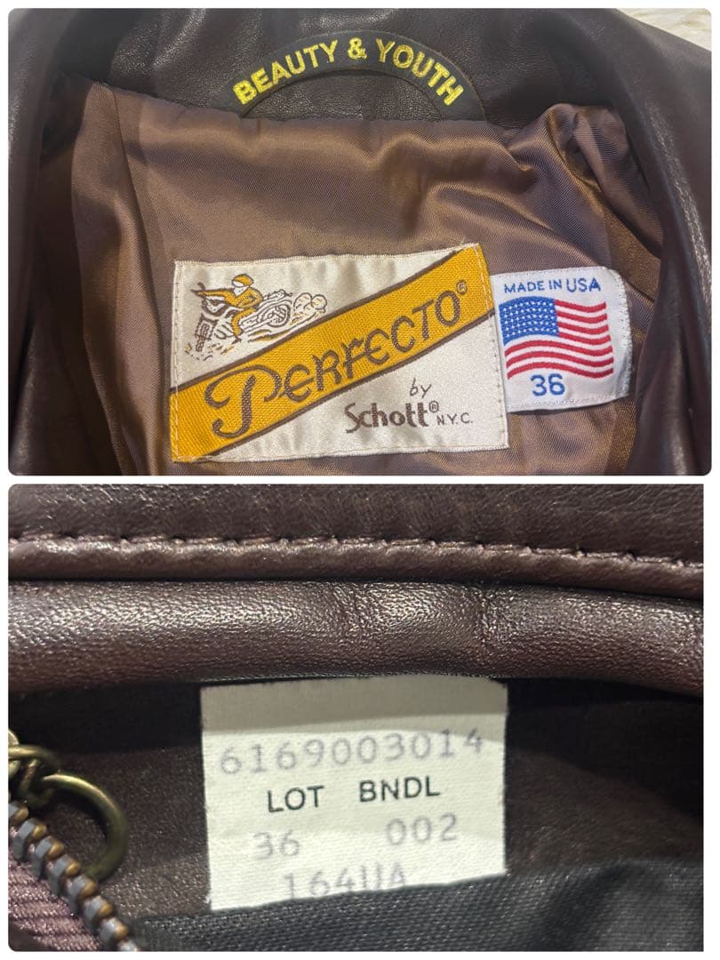 美品】ショット ユナイテッドアローズ別注 シングルライダース