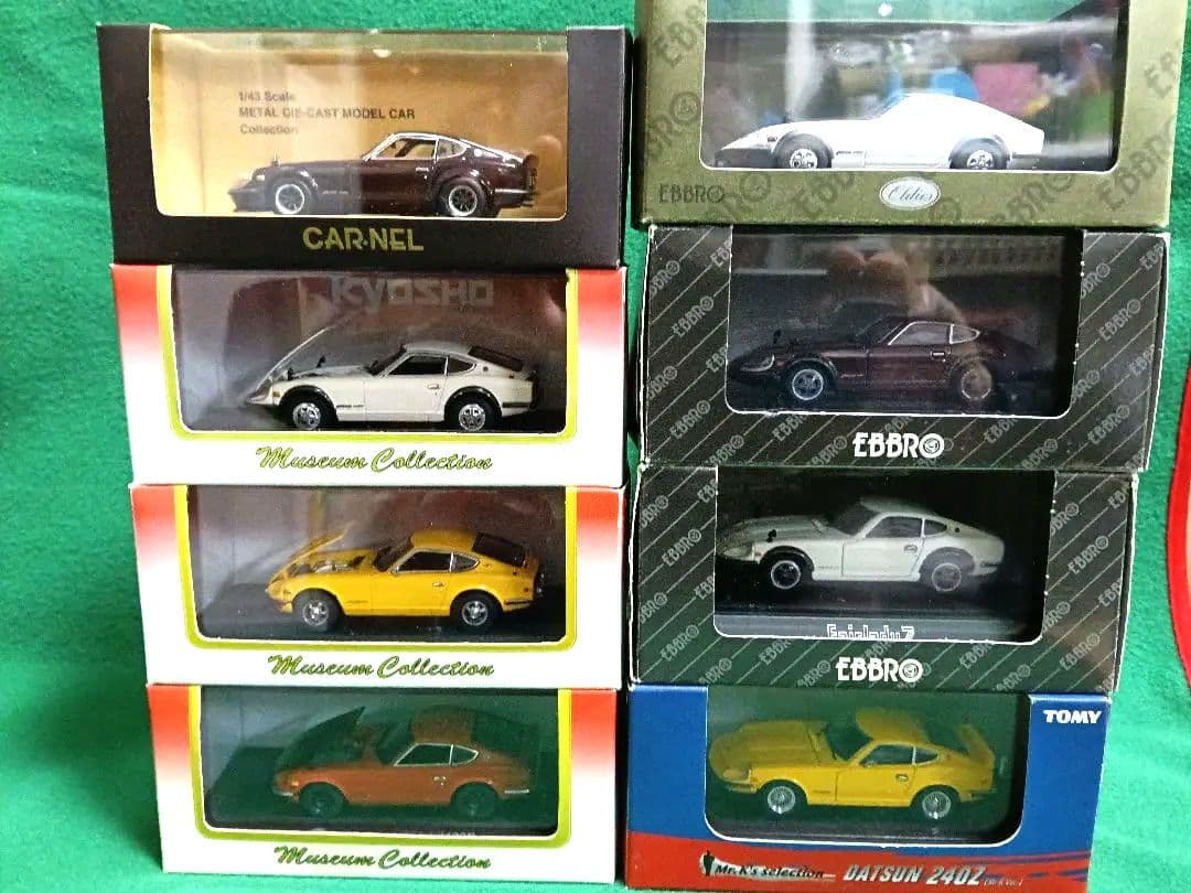 ダットサンS30Z ミニカーコレクション 1/43 8台セット ミニカー/完成品 ノレブ 1/43 日産 フェアレディ Z 1969 ホワイト