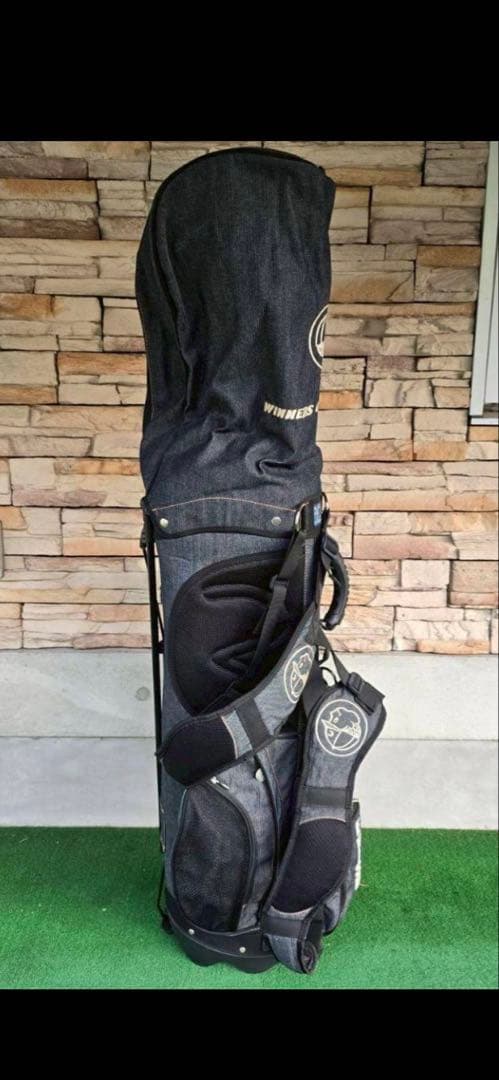 EVISU GOLF デニムキャディバッグ 8分割モデル スタンド機能付き