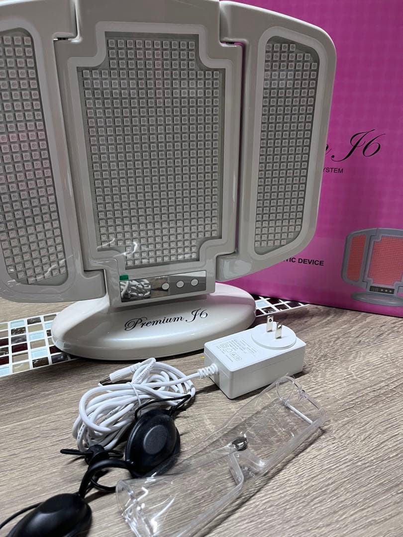 Premium J6 美顔器 LEDライト付き 新品 定価91300円 プレミアムJ6 アグレックス 光エステ LED美顔器