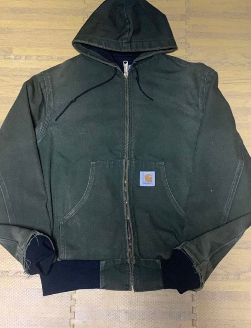 希少 星タグ カーハート アクティブジャケット モスグリーン carhartt