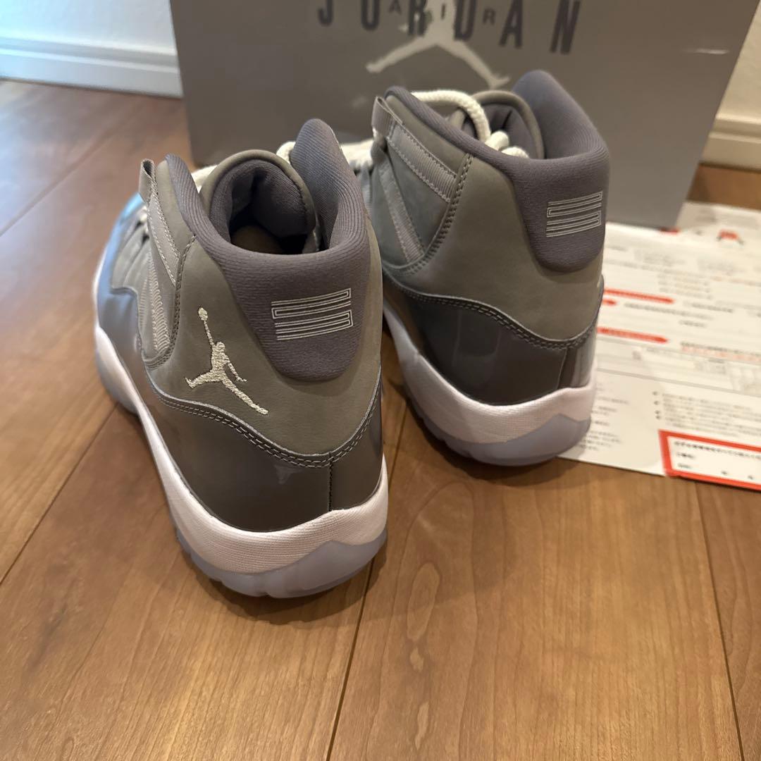 新品 未試着 エアジョーダン 11 グレー ハイカット 27.5cm