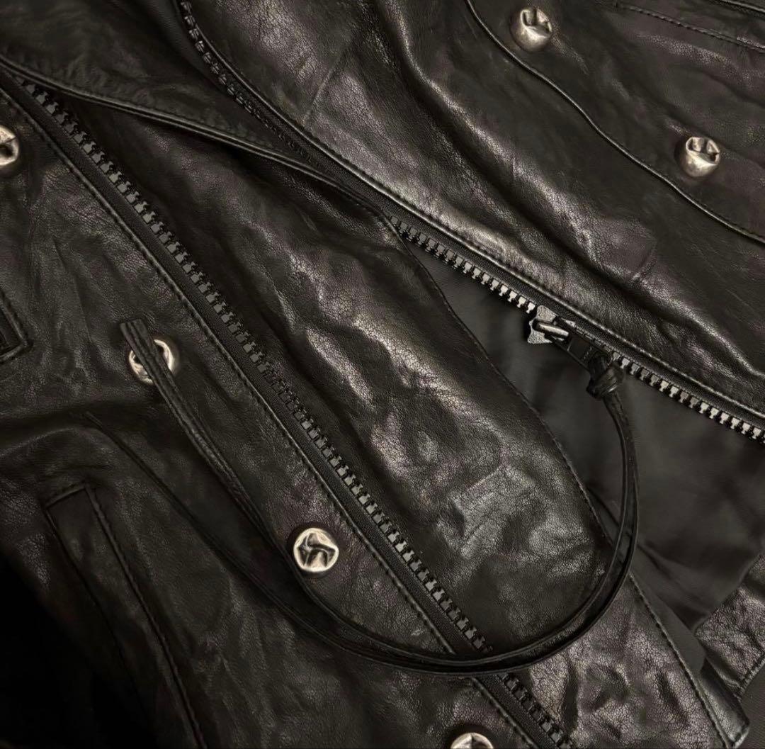 SLY レザー ライダース ジャケット archive v系 goth - メルカリ