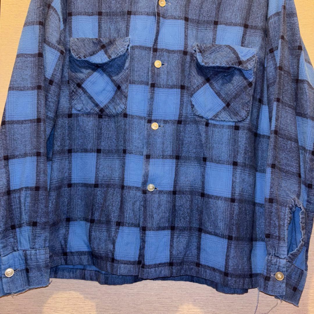 70s vintage プリネル プリント ネルシャツ オンブレ - メルカリ