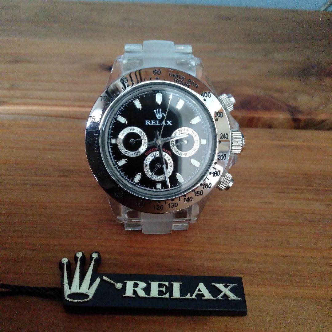 Relax リラックス デイトナ 時計 王冠 世田谷 所ジョージ 【ジャンク品