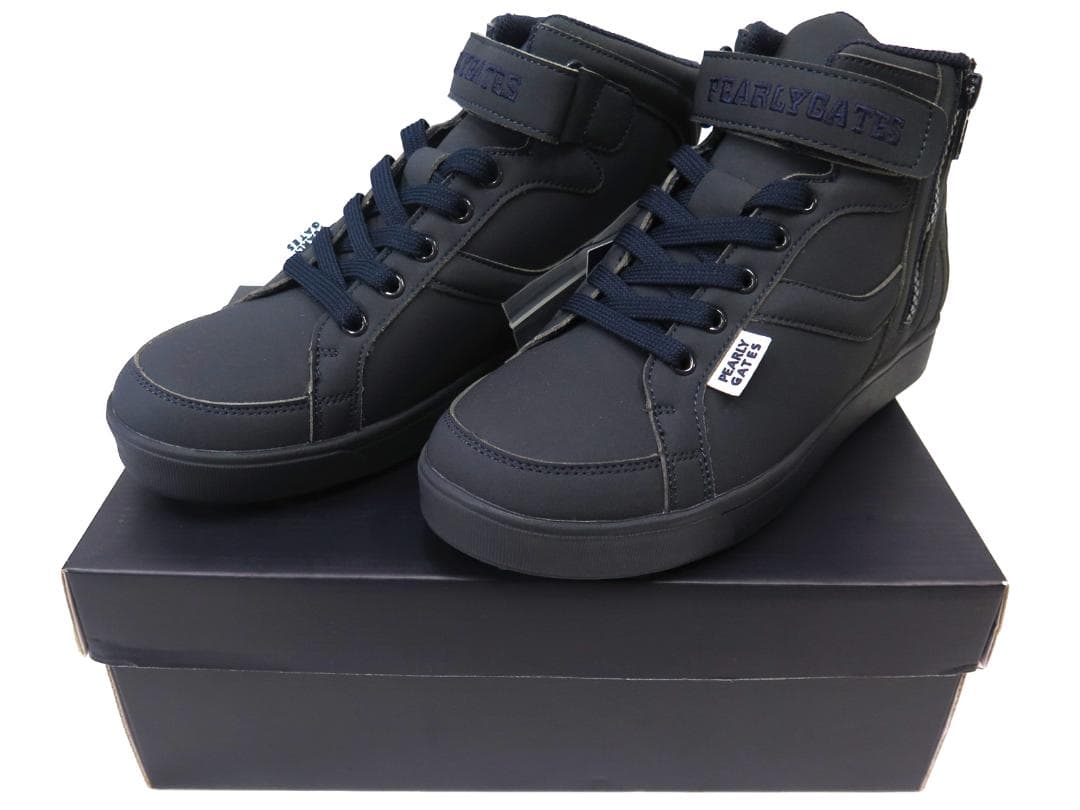 展示品●パーリーゲイツ●ミドルカット　ソフトスパイクゴルフシューズ　23.5cm